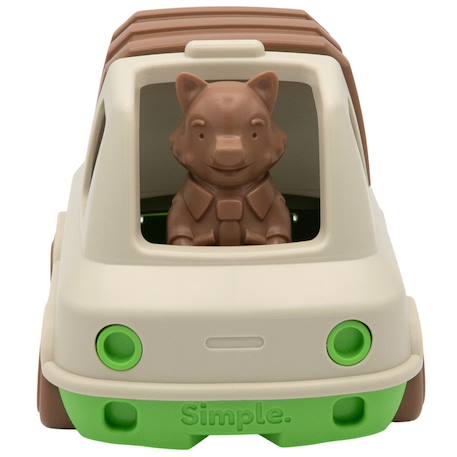 Camion poubelle milk Beige+orange 3 - vertbaudet enfant 