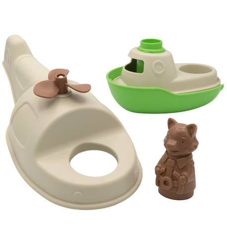 Hélicoptère bateau milk Beige+Orange 2 - vertbaudet enfant 