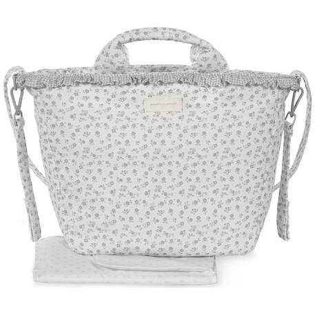 Sac à langer little bloom fleurs Gris 1 - vertbaudet enfant 