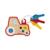 Hochet interactif porte-clés tracteur Rouge 1 - vertbaudet enfant 