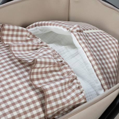 Nid d'ange praliné vichy moka tog 1 Marron+Vert 5 - vertbaudet enfant 