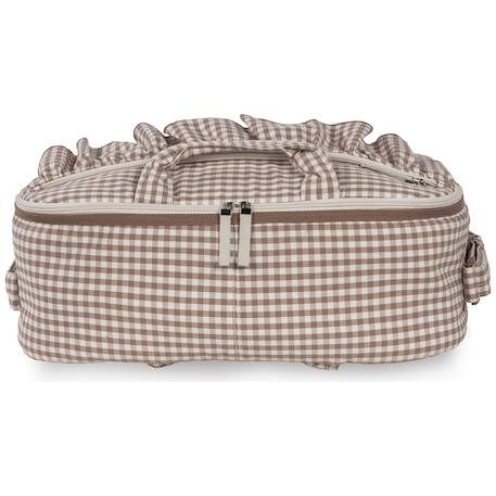 Valise de maternité praliné vichy moka Marron 4 - vertbaudet enfant 