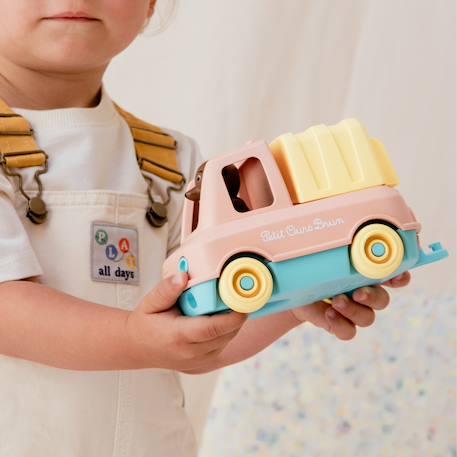 Camion poubelle de petit ours brun Menthe+Pêche 10 - vertbaudet enfant 
