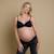 Soutien-gorge de grossesse emboitant en dentelle sweet Noir+Rose 1 - vertbaudet enfant 