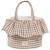 Panier de rangement praliné vichy moka Marron 1 - vertbaudet enfant 