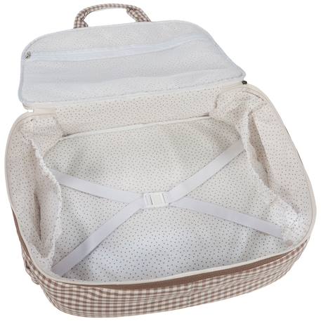 Valise de maternité praliné vichy moka Marron 6 - vertbaudet enfant 