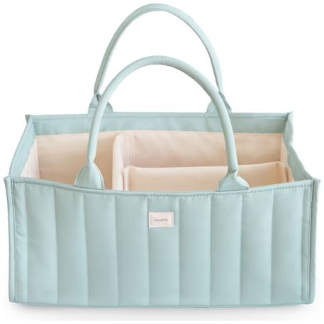 Panier à couches Bleu, blanc+Ecru+Ecru, jaune, vert+Rose+Vert d'eau 25 - vertbaudet enfant 