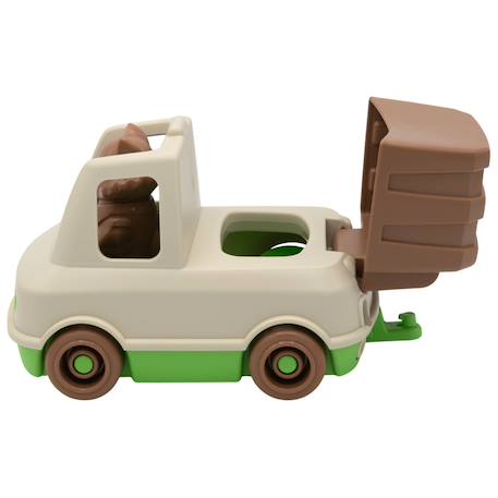 Camion poubelle milk Beige+orange 2 - vertbaudet enfant 