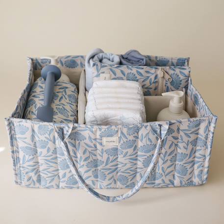 Panier à couches Bleu, blanc+Ecru+Ecru, jaune, vert+Rose+Vert d'eau 2 - vertbaudet enfant 
