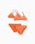 Lot de 2 maillots de bain 2 pièces avec nœud décoratif Bleu clair+Orange sombre 5 - vertbaudet enfant 