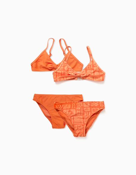 Fille-Maillot de bain-Lot de 2 maillots de bain 2 pièces avec nœud décoratif