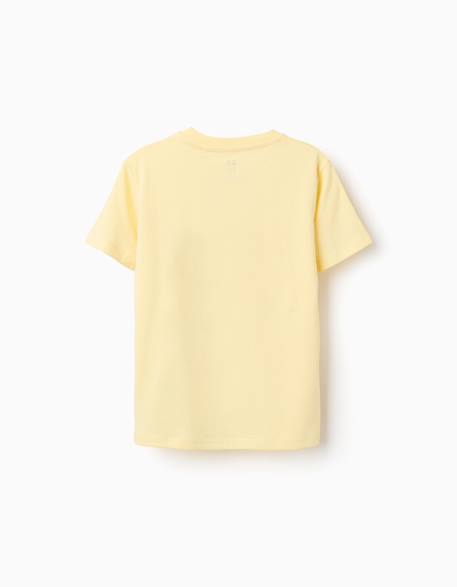 Lot de 2 t-shirts en coton avec imprimés plage Jaune clair+Orange sombre 3 - vertbaudet enfant 