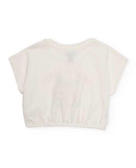 Ensemble fille en maille avec finition délicate Blanc 4 - vertbaudet enfant 