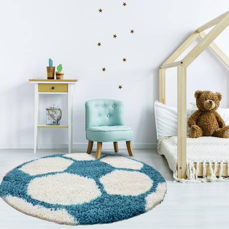 Tapis enfant tissé shaggy foot Autre+Bleu+Jaune+Noir+Rouge+Vert 4 - vertbaudet enfant 