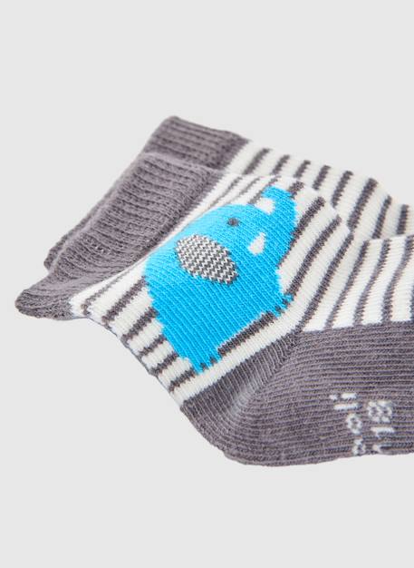Pack de chaussettes bébé en coton Bleu 2 - vertbaudet enfant 