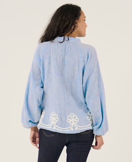 Blouse et chemise d'allaitement sarah Beige+Bleu 11 - vertbaudet enfant 