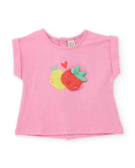 Ensemble en tricot pour nouveau-né avec détail en relief sur le devant Rose 2 - vertbaudet enfant 