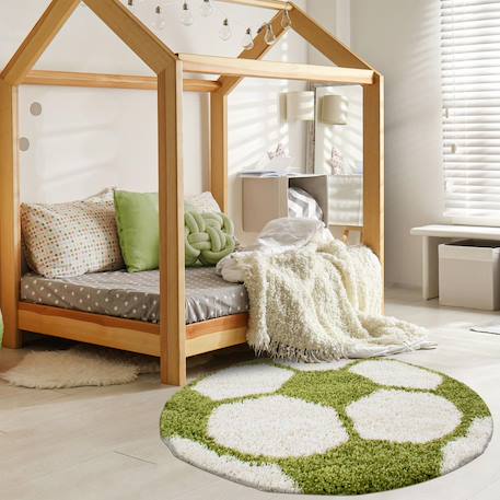 Tapis enfant tissé shaggy foot Autre+Bleu+Jaune+Noir+Rouge+Vert 34 - vertbaudet enfant 