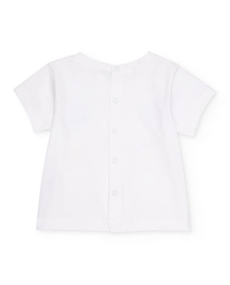 Ensemble en tricot pour nouveau-né avec motif petit chien Blanc 3 - vertbaudet enfant 