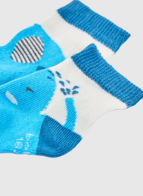 Pack de chaussettes bébé en coton Bleu 3 - vertbaudet enfant 
