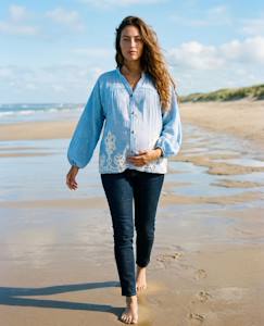 Vêtements de grossesse-Chemisier, tunique-Blouse et chemise d'allaitement sarah