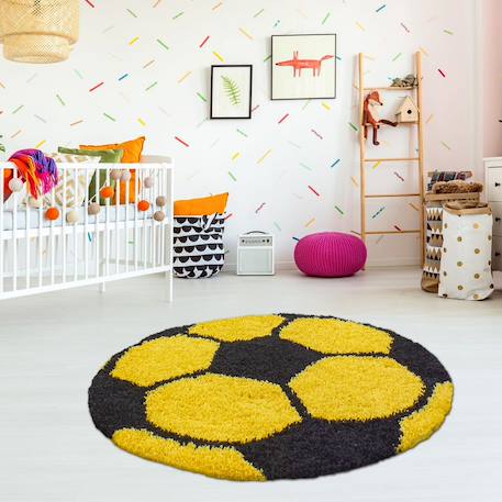 Tapis enfant tissé shaggy foot Autre+Bleu+Jaune+Noir+Rouge+Vert 16 - vertbaudet enfant 