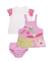 Ensemble en tricot trois pièces pour nouveau-né Rose 1 - vertbaudet enfant 