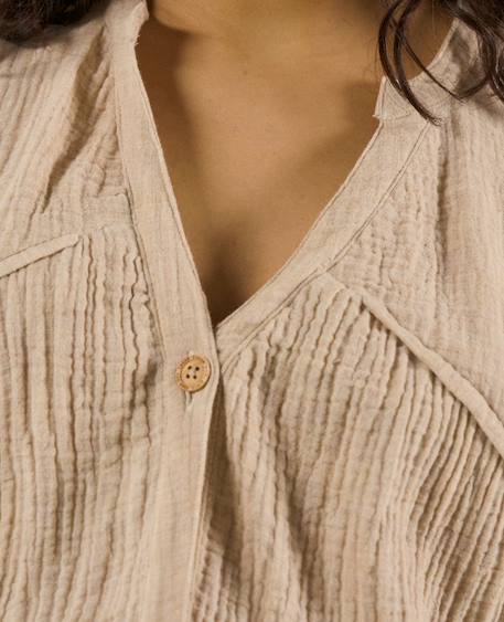 Blouse et chemise d'allaitement sarah Beige+Bleu 5 - vertbaudet enfant 