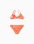Lot de 2 maillots de bain 2 pièces avec nœud décoratif Bleu clair+Orange sombre 6 - vertbaudet enfant 