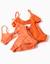 Lot de 2 maillots de bain 2 pièces avec nœud décoratif Bleu clair+Orange sombre 7 - vertbaudet enfant 