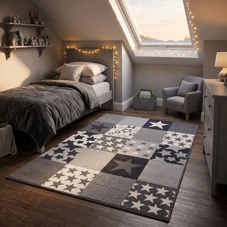 Tapis enfant tissé lyn1 caretoile Crème 6 - vertbaudet enfant 