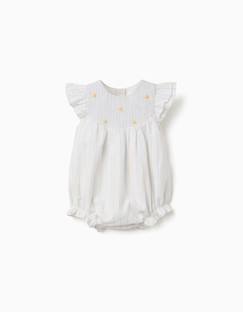 Barboteuse en coton à rayures b&s  - vertbaudet enfant