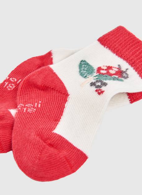 Lot de chaussettes bébé en coton Rose 3 - vertbaudet enfant 