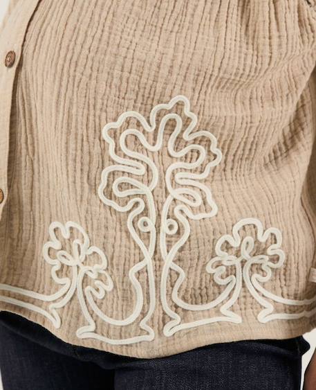Blouse et chemise d'allaitement sarah Beige+Bleu 6 - vertbaudet enfant 