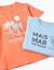 Lot de 2 t-shirts en coton avec imprimés plage Jaune clair+Orange sombre 8 - vertbaudet enfant 