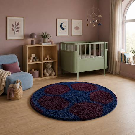 Tapis enfant tissé shaggy foot Autre+Bleu+Jaune+Noir+Rouge+Vert 12 - vertbaudet enfant 