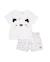 Ensemble en tricot pour nouveau-né avec motif petit chien Blanc 1 - vertbaudet enfant 
