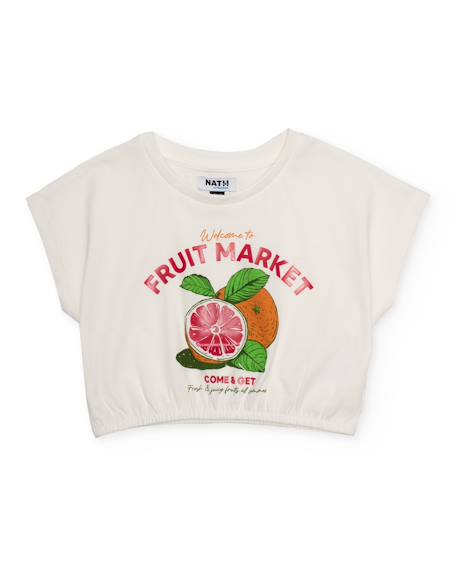 Ensemble fille en maille avec finition délicate Blanc 2 - vertbaudet enfant 