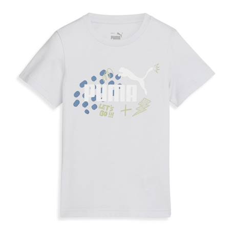 T-shirt fille à manches courtes Gris+Rose 1 - vertbaudet enfant 