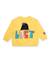 Sweat-shirt en maille pour garçon avec détail en relief Jaune 1 - vertbaudet enfant 