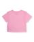 T-shirt fille en maille avec hibiscus sur le devant Rose 2 - vertbaudet enfant 