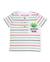 T-shirt garçon en maille à rayures Blanc 1 - vertbaudet enfant 