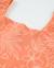 T-shirt fille en maille avec encolure carrée Orange 3 - vertbaudet enfant 
