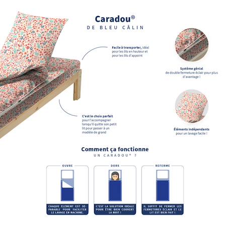 Caradou® rechange parure de lit enfant fleurs Rose 5 - vertbaudet enfant 