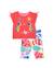 Ensemble en maille pour fille avec nœuds aux manches Rouge 1 - vertbaudet enfant 