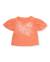 T-shirt fille en maille avec imprimé floral Orange 1 - vertbaudet enfant 