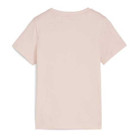 T-shirt fille à manches courtes Gris+Rose 4 - vertbaudet enfant 