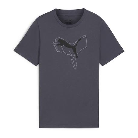 T-shirt garçon graphi Gris 1 - vertbaudet enfant 