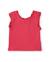 T-shirt fille en maille avec volants au col Rouge 2 - vertbaudet enfant 