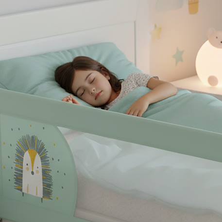 Barrière de lit 2-en-1 de 150 cm pliable Petit chien gris+Renard 8 - vertbaudet enfant 